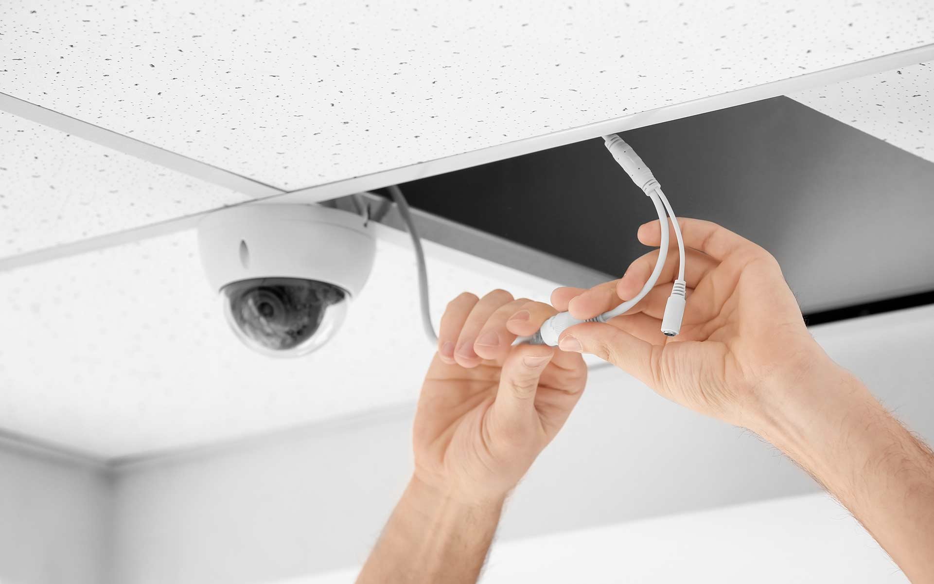 A2B Electrical's electricians can wire up CCTV cameras for properties in Mawneys and the local area. 